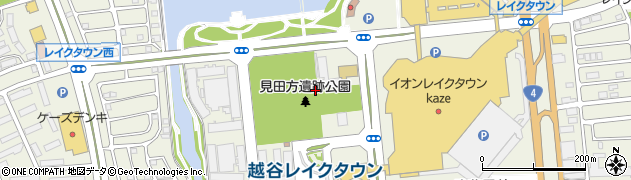 埼玉県越谷市レイクタウン周辺の地図