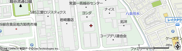埼玉県越谷市流通団地2丁目周辺の地図