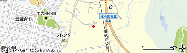 埼玉県日高市台446周辺の地図