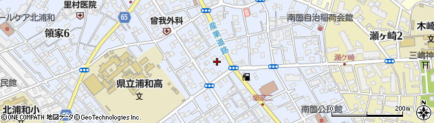 近藤建設株式会社　浦和住宅展示場周辺の地図