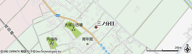 千葉県香取市三ノ分目138周辺の地図