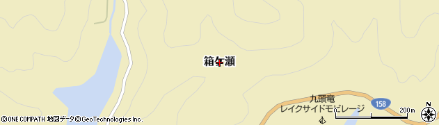 福井県大野市箱ケ瀬周辺の地図