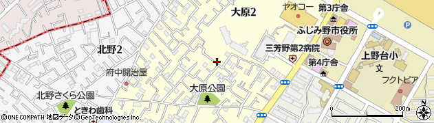 埼玉県ふじみ野市大原周辺の地図