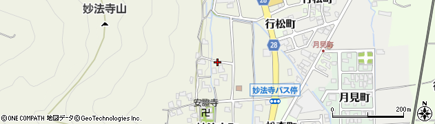 福井県越前市妙法寺町周辺の地図