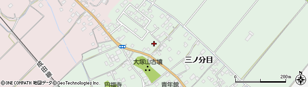 千葉県香取市三ノ分目189周辺の地図