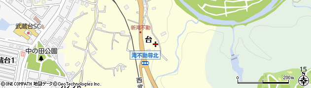 埼玉県日高市台351周辺の地図