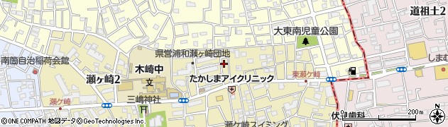 埼玉県さいたま市浦和区瀬ヶ崎3丁目周辺の地図