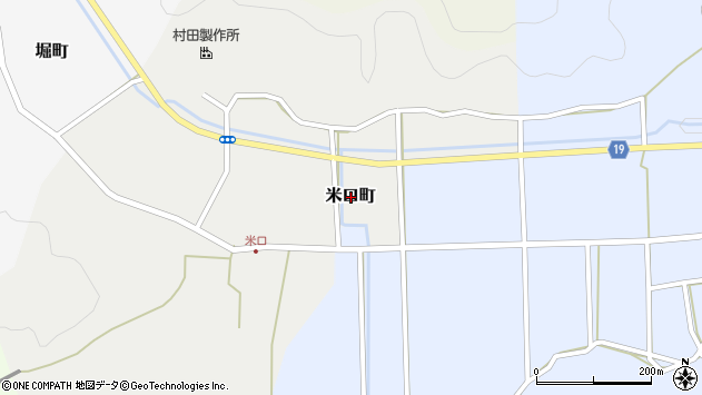 〒915-1212 福井県越前市米口町の地図