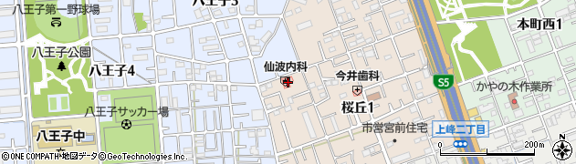 仙波内科医院周辺の地図