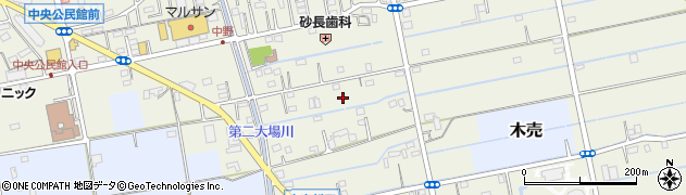 埼玉県吉川市木売新田周辺の地図