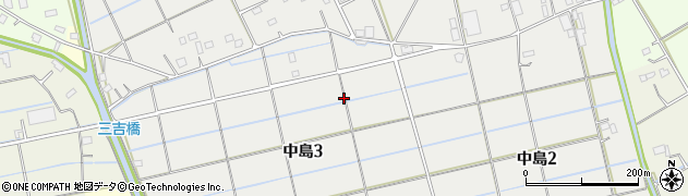 埼玉県吉川市中島周辺の地図