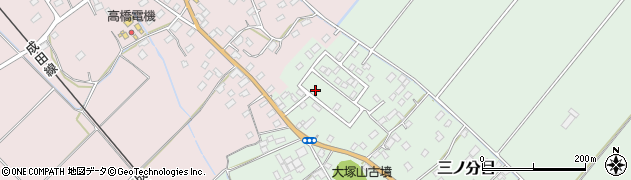 千葉県香取市三ノ分目195周辺の地図