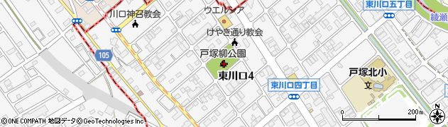 戸塚柳公園周辺の地図