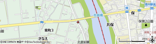 吉越橋周辺の地図