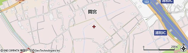 埼玉県さいたま市緑区間宮周辺の地図