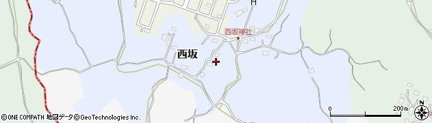 千葉県香取市西坂周辺の地図