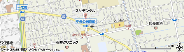 埼玉県吉川市中野44周辺の地図