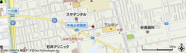 埼玉県吉川市中野40周辺の地図