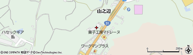 千葉県香取市山之辺25周辺の地図