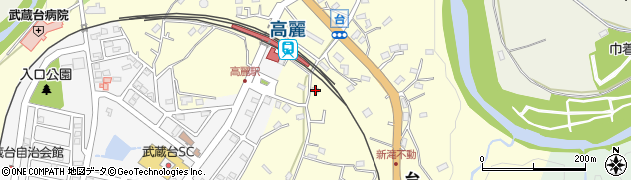 埼玉県日高市台290周辺の地図