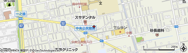 埼玉県吉川市中野6周辺の地図