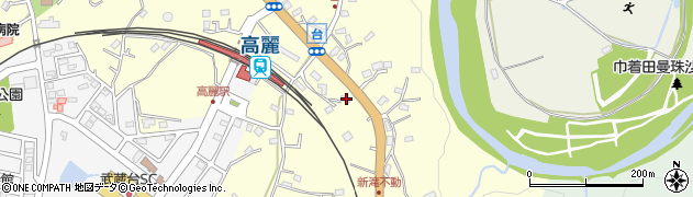 埼玉県日高市台299周辺の地図