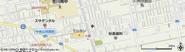 埼玉県吉川市中野118周辺の地図