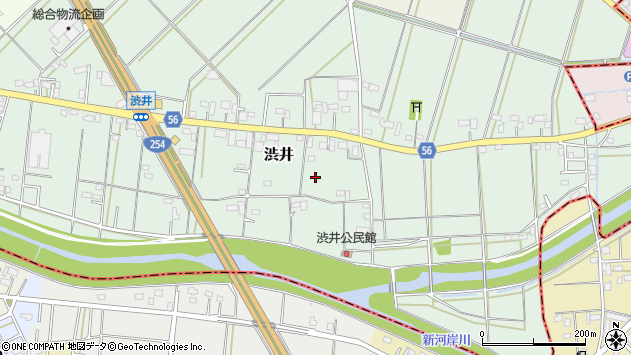 〒350-0013 埼玉県川越市渋井の地図