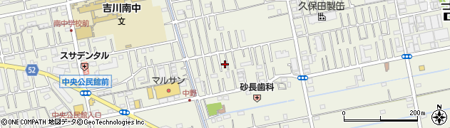 埼玉県吉川市中野127周辺の地図