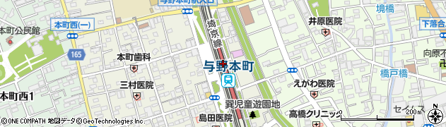 みずほ銀行ビーンズ与野本町 ＡＴＭ周辺の地図