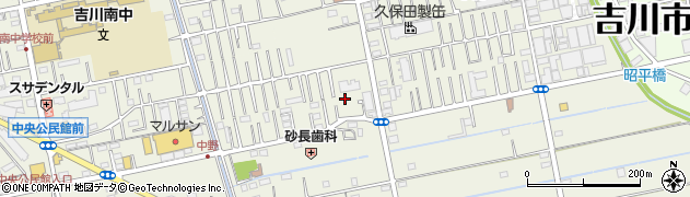 埼玉県吉川市中野204周辺の地図