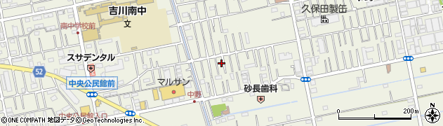 埼玉県吉川市中野123周辺の地図