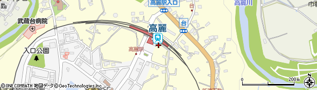 埼玉県日高市台213周辺の地図