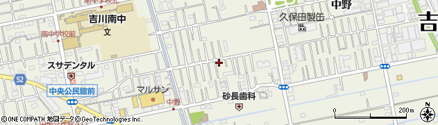 埼玉県吉川市中野130周辺の地図