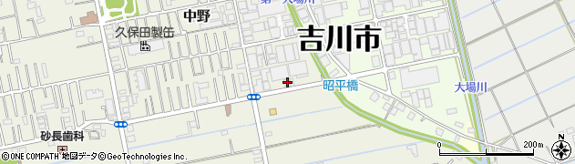 埼玉県吉川市中野372周辺の地図
