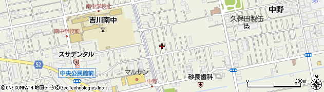 埼玉県吉川市中野120周辺の地図