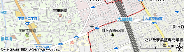 埼玉県さいたま市中央区下落合1088-45周辺の地図
