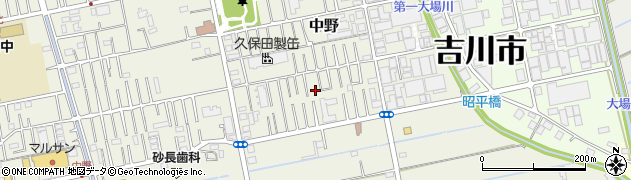 埼玉県吉川市中野193周辺の地図