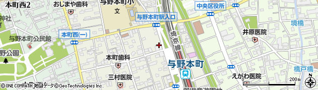 本町駅前駐輪センター周辺の地図