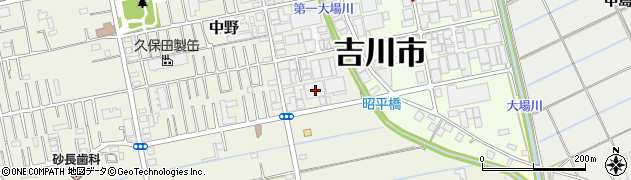 埼玉県吉川市中野373周辺の地図