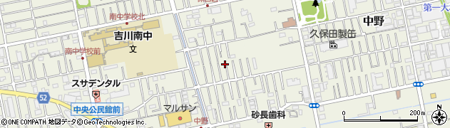 埼玉県吉川市中野124周辺の地図
