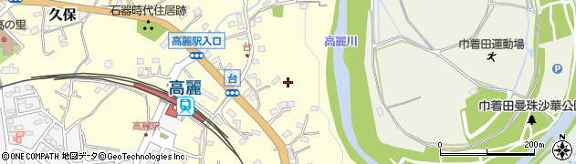 埼玉県日高市台151周辺の地図
