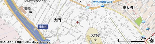 埼玉県さいたま市緑区大門周辺の地図
