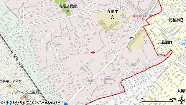 〒350-1141 埼玉県川越市寺尾の地図