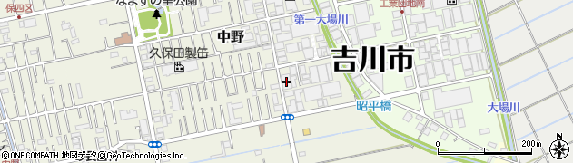 埼玉県吉川市中野363周辺の地図