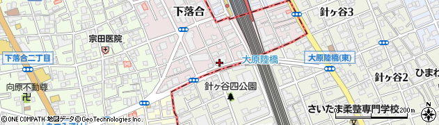 埼玉県さいたま市中央区下落合1085-7周辺の地図