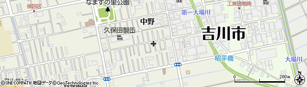 埼玉県吉川市中野359周辺の地図