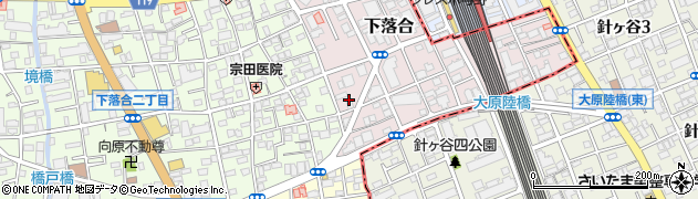 埼玉県さいたま市中央区下落合1072周辺の地図