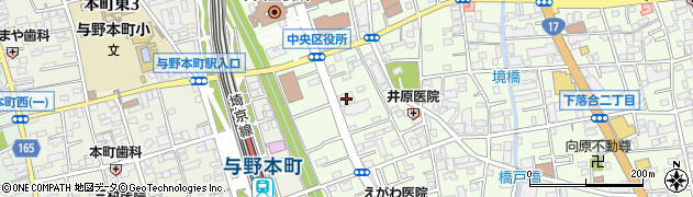 武蔵野銀行与野支店 ＡＴＭ周辺の地図
