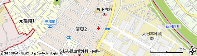 ピザハット　上福岡店周辺の地図